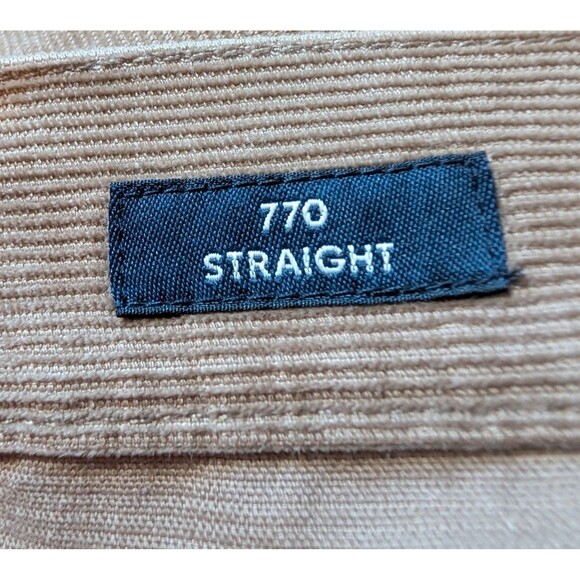 J Crew Jeans 770 Straight Corduroy Size 34X32 Beige Pants Pockets Men's - Picture 7 of 10